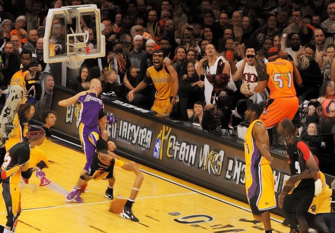 2010年NBA巅峰对决：湖人VS猛龙火花四溅回顾